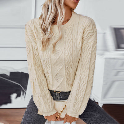 Evelyn – Ladies' Classic Cable Knit Jumper