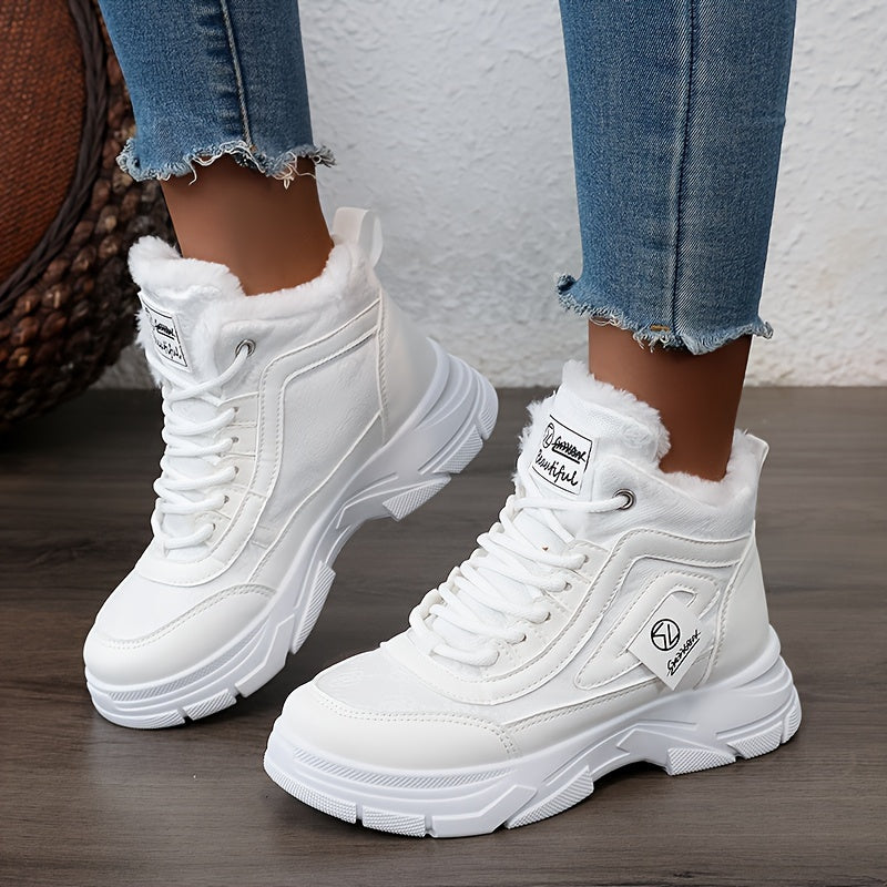 Plush - Ankle boots with thick heel