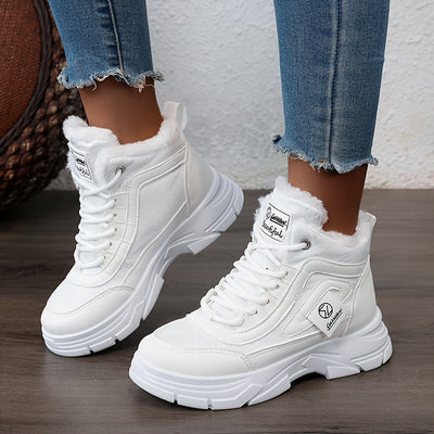 Plush - Ankle boots with thick heel