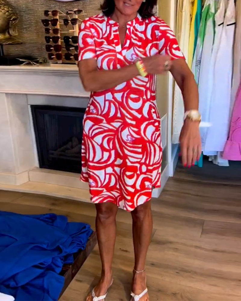 Tatum – Abstract Polo Mini Dress