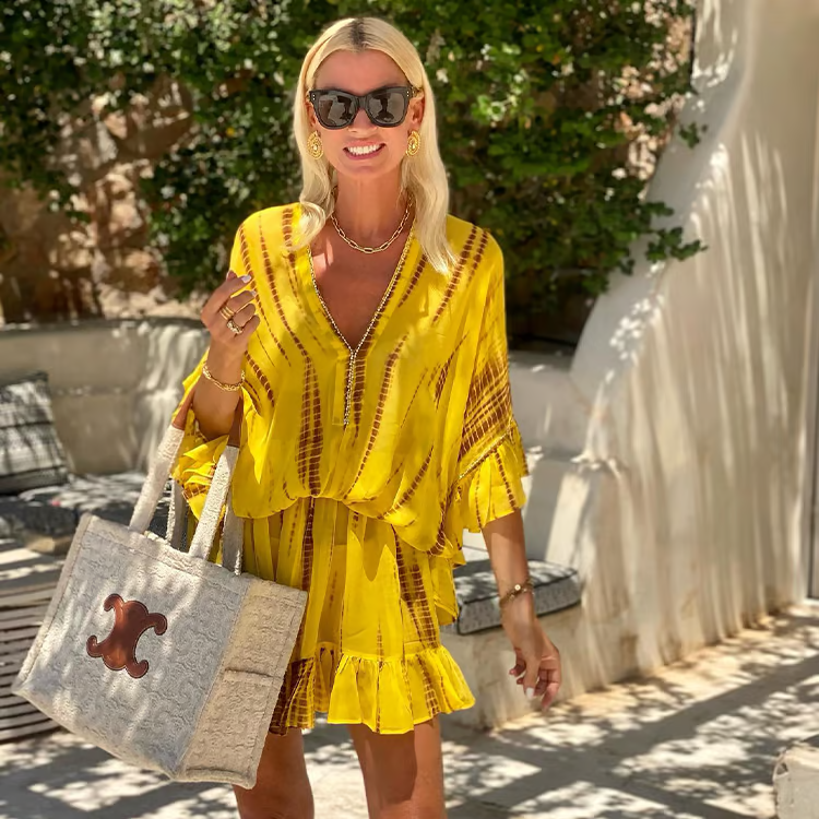 Polina – Flowy Boho Mini Dress