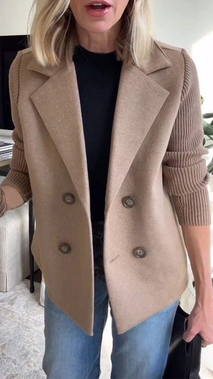 Dawn – Double-Breasted Knit Blazer