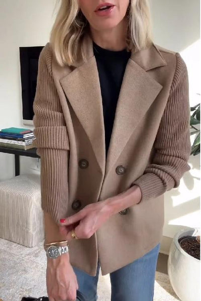 Dawn – Double-Breasted Knit Blazer