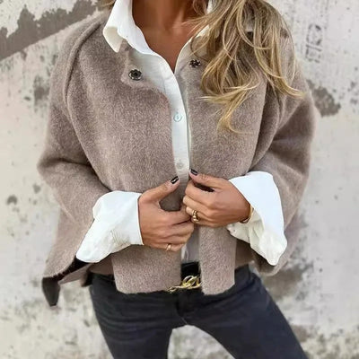 Elsie - Chic Wool-Blend Short Coat