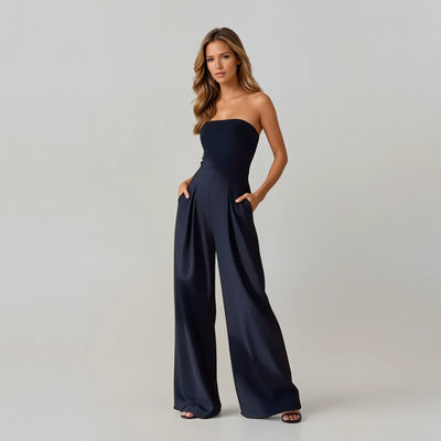 Malene – Strapless Wide-Leg Jumpsuit