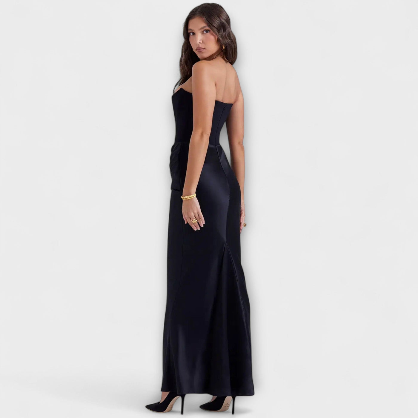Aderynne – Strapless Draped Evening Dress