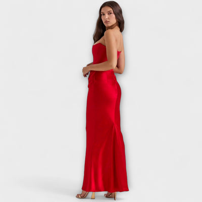 Aderynne – Strapless Draped Evening Dress