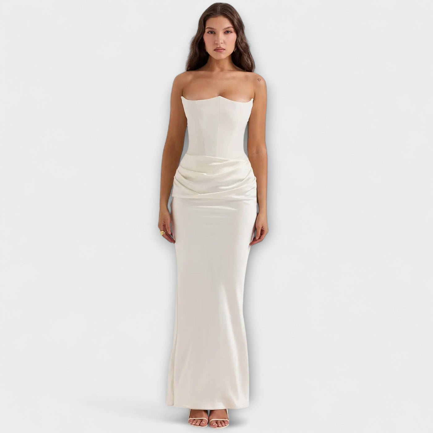 Aderynne – Strapless Draped Evening Dress
