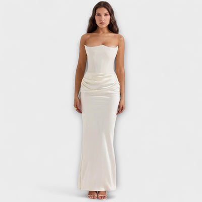 Aderynne – Strapless Draped Evening Dress