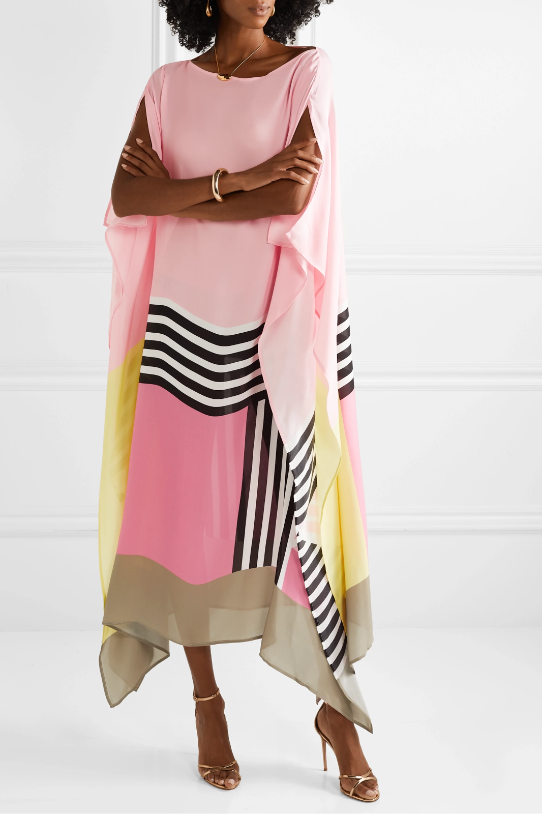 Fatima – Abstract Print Kaftan Dress