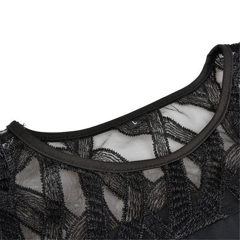 Sofia – Layered Mesh Detail Dress