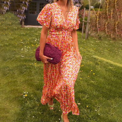 Emily - Classic V-Neck Dress