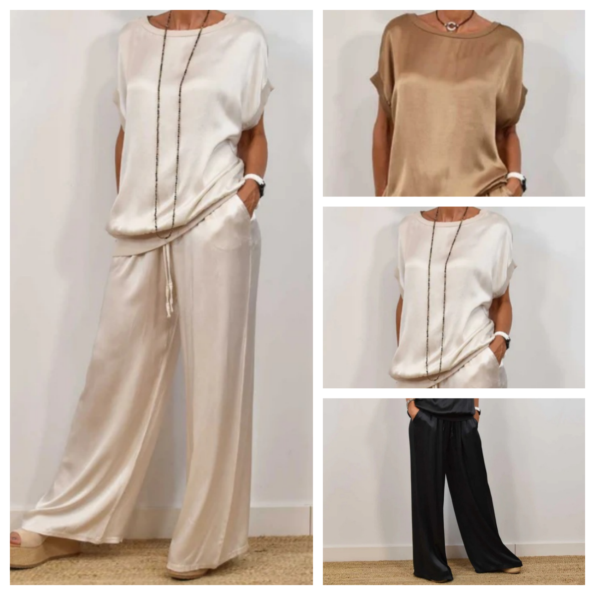 Carly – Relaxed Satin Lounge Set