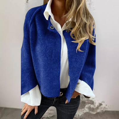 Elsie - Chic Wool-Blend Short Coat