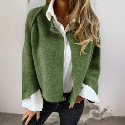 Elsie - Chic Wool-Blend Short Coat