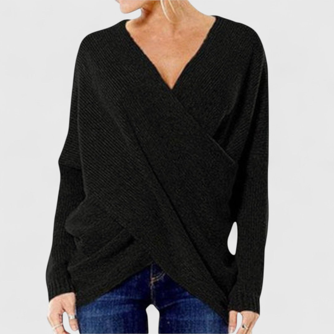 Heidi - Crossed Sweater